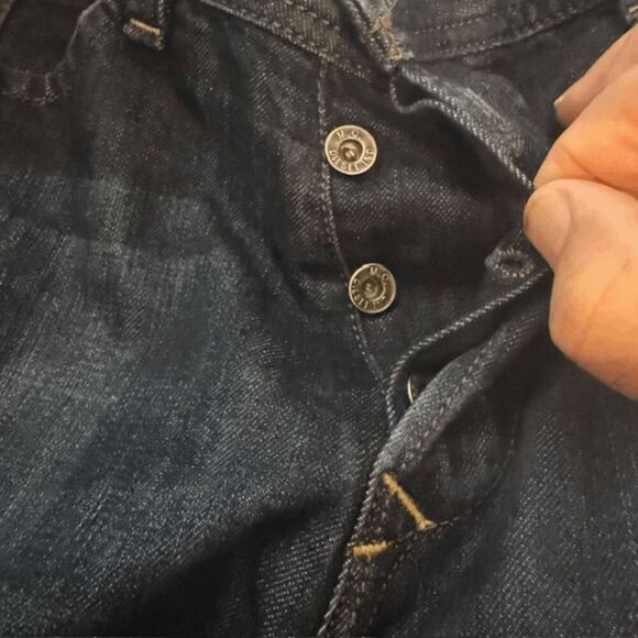 Darron Mens Dark Wash Blue Regular Slim Tapered Jeans Size 31 - Picture 5 of 9